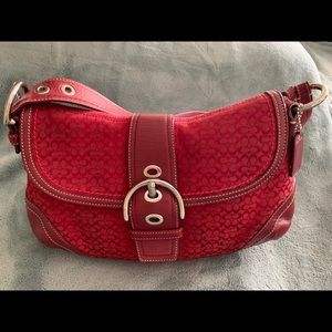 Coach red purse